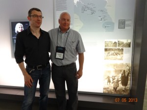  Bernd Horstmann, Custodian of the Book of Names,  Matthew Rozell, History Teacher, July 5, 2013. Bergen Belsen, Evacuation transports exhibit.
