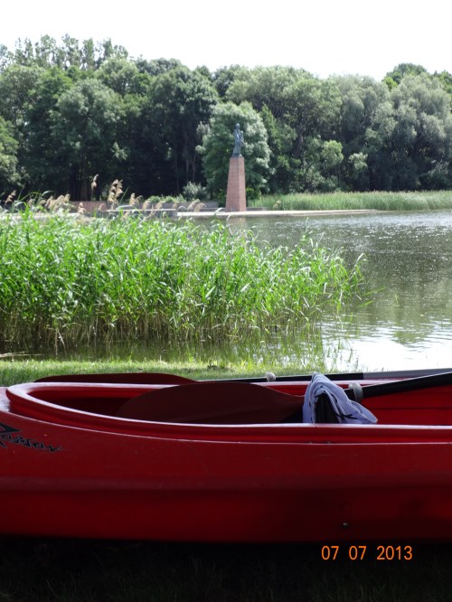 The lake at Ravensbruck, where ashes were dumped.