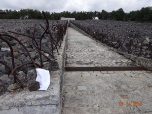 Belzec. Letter from survivor to me, who lost her family there.