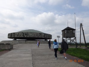 Madjanek. My "I'm in a really, really bad dream day". Under the Soviet era memorial lies a pile of ash and cremated bone the size of a small house.