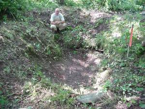 Matthew Rozell rediscovers and rekindles interest in sutler site, 1996.