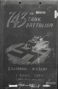 Cover of After Action Report for April 1945. 
