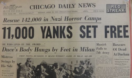 April 30 1945 Headlines. Hangs in my classroom.