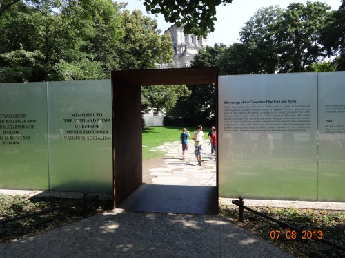 Holocaust memorial for the Roma and Sinti. Berlin.