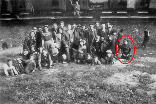 Ariela R. at the time of her liberation. Age 11. April 1945. Photograph by liberator George C. Gross.